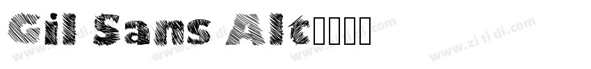 Gil Sans Alt字体转换